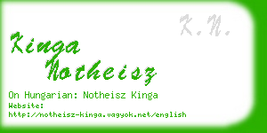 kinga notheisz business card